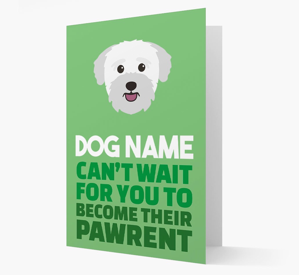 'Happy Anniversary Future Dog Parent' Card with {breedFullName} Icon