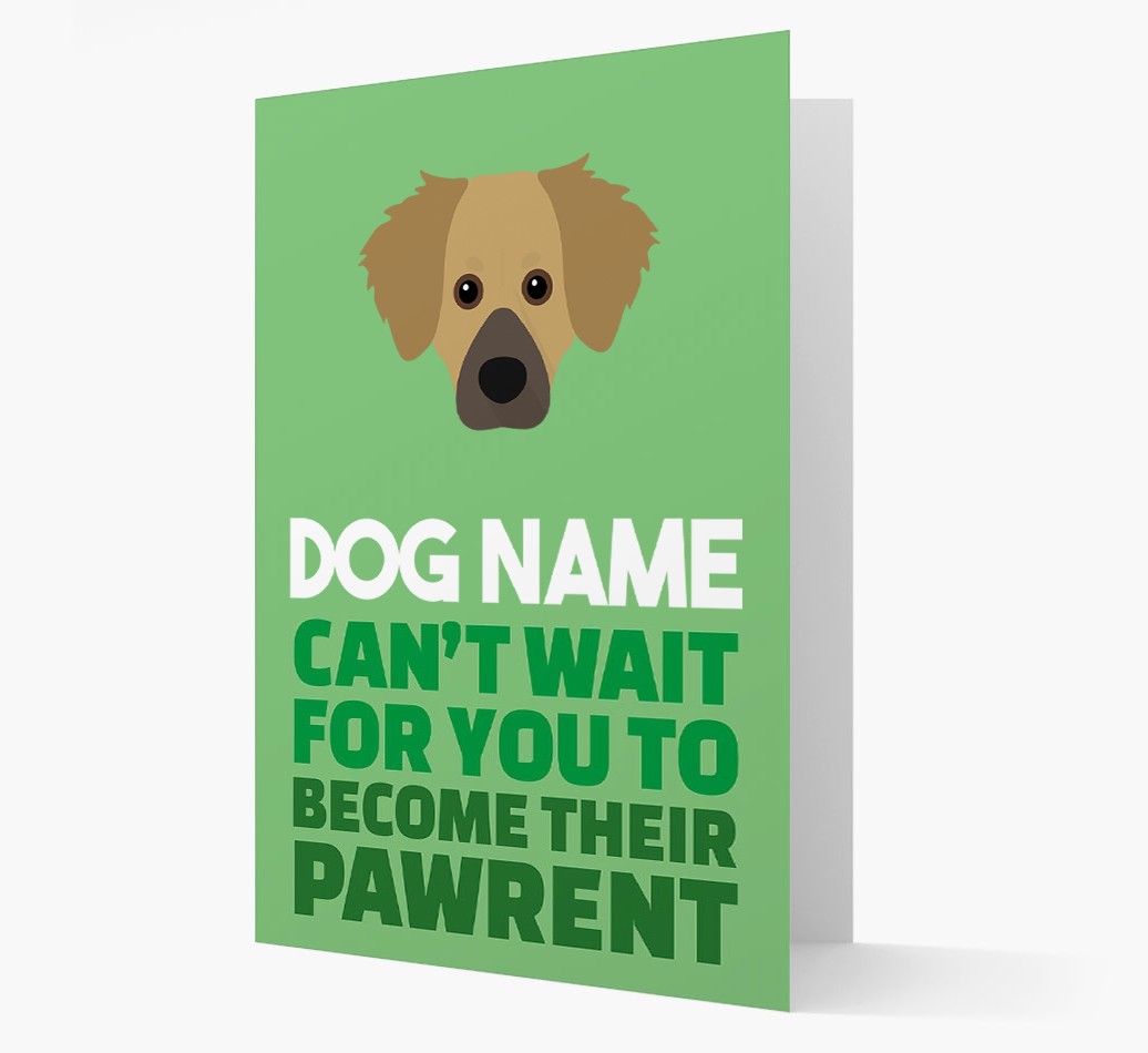'Happy Anniversary Future Dog Parent' Card with {breedFullName} Icon
