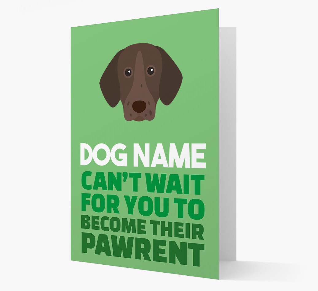 'Happy Anniversary Future Dog Parent' Card with {breedFullName} Icon
