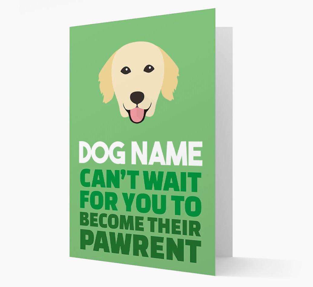 'Happy Anniversary Future Dog Parent' Card with {breedFullName} Icon