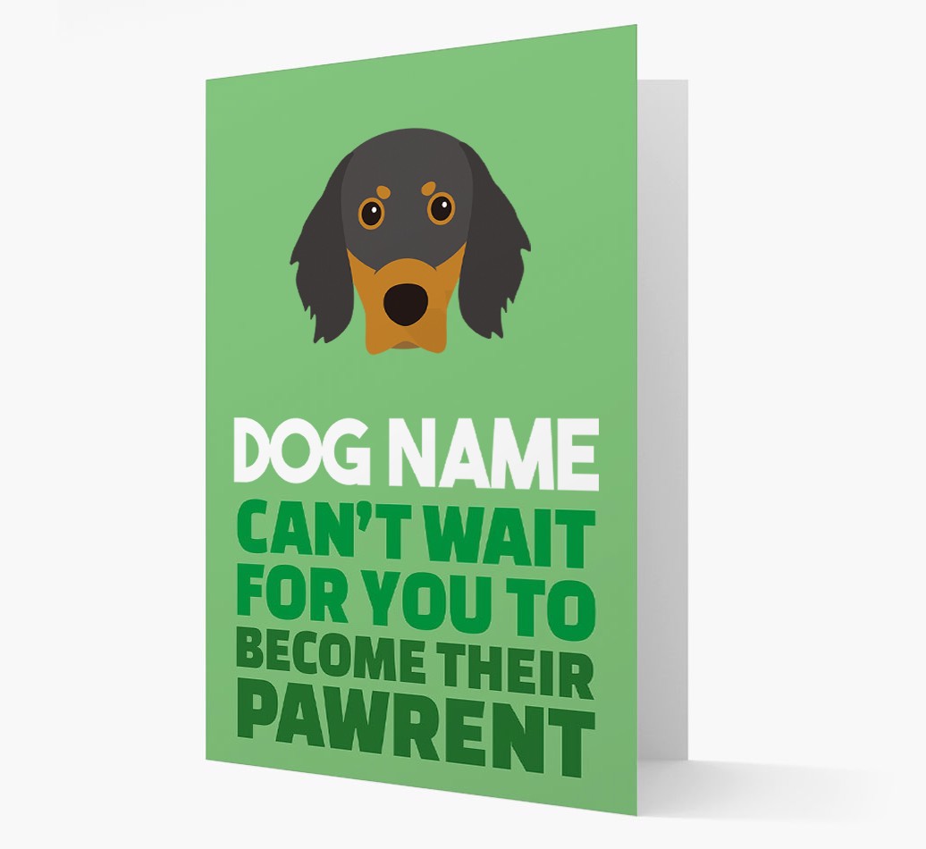 'Happy Anniversary Future Dog Parent' Card with {breedFullName} Icon
