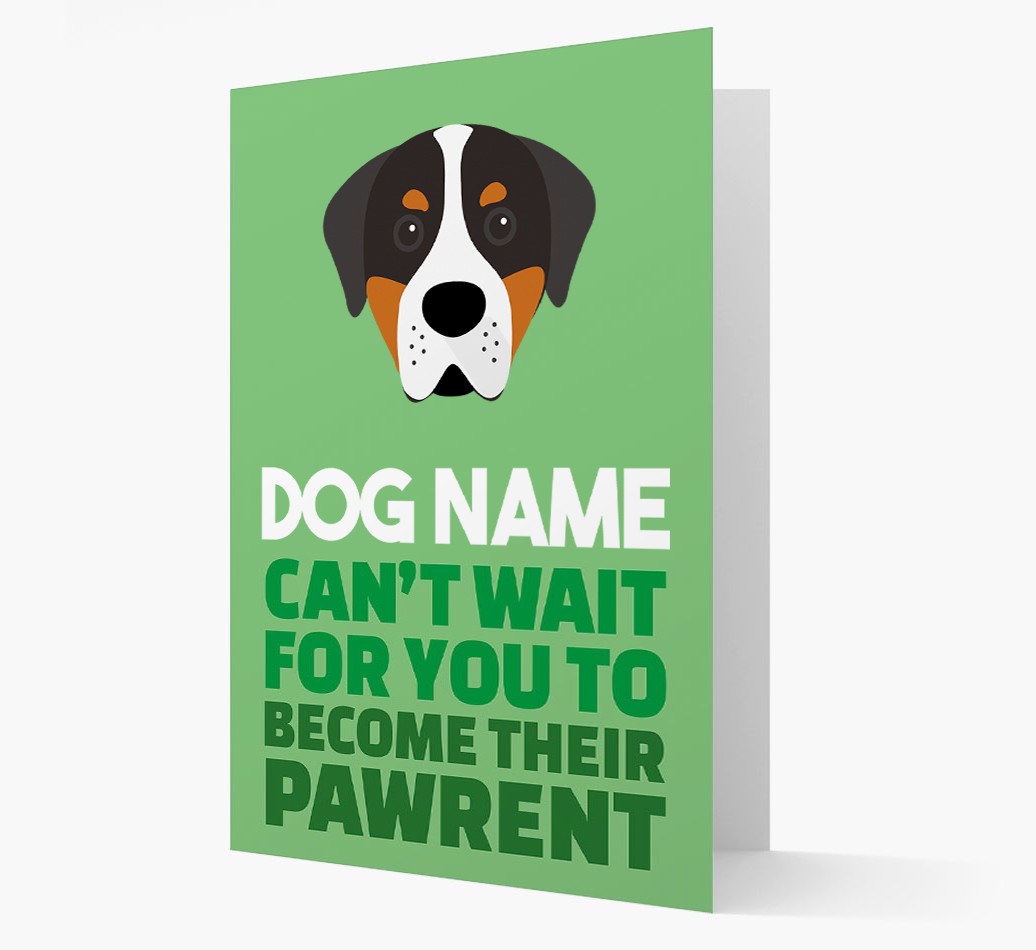'Happy Anniversary Future Dog Parent' Card with {breedFullName} Icon