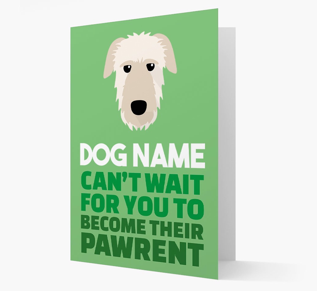 'Happy Anniversary Future Dog Parent' Card with {breedFullName} Icon