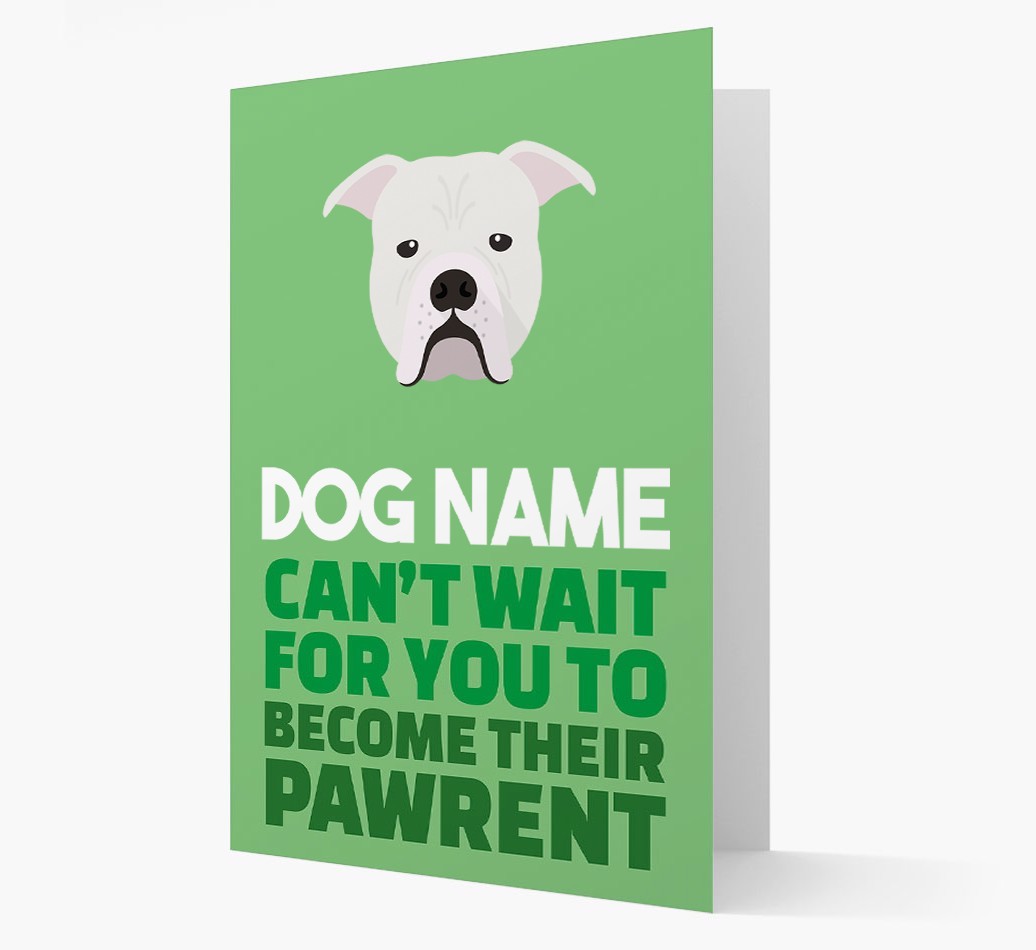 'Happy Anniversary Future Dog Parent' Card with {breedFullName} Icon