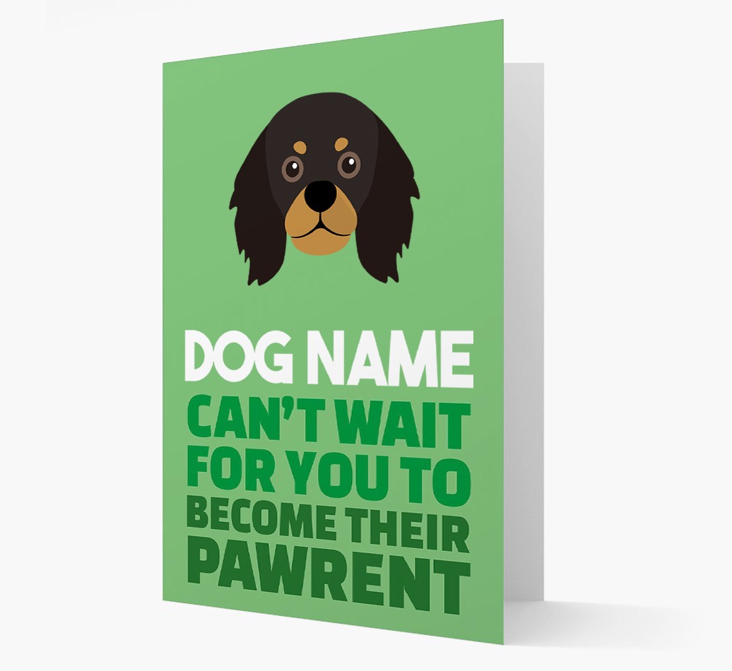 'Happy Anniversary Future Dog Parent' Card with {breedFullName} Icon