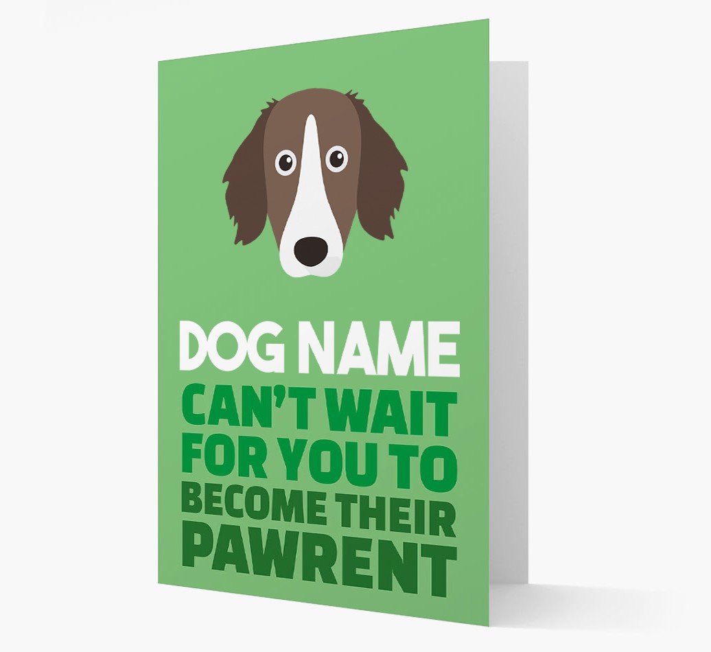 'Happy Anniversary Future Dog Parent' Card with {breedFullName} Icon