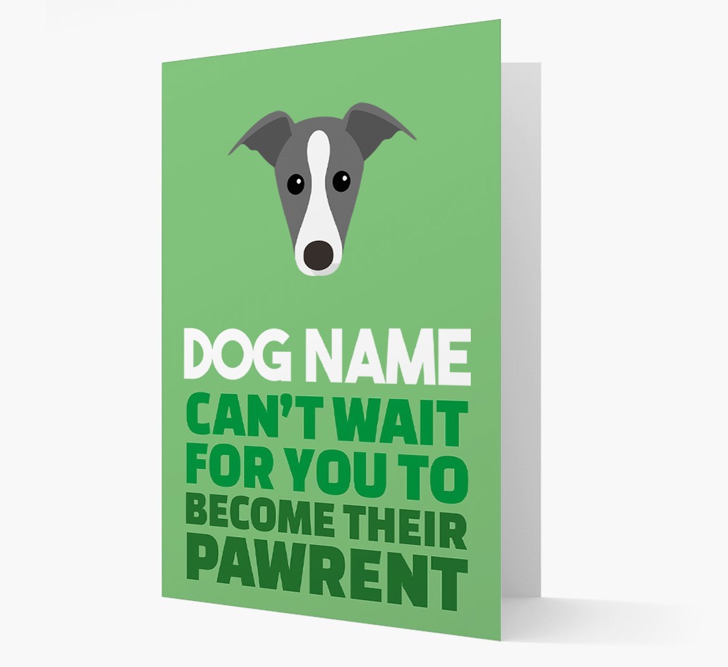'Happy Anniversary Future Dog Parent' Card with {breedFullName} Icon