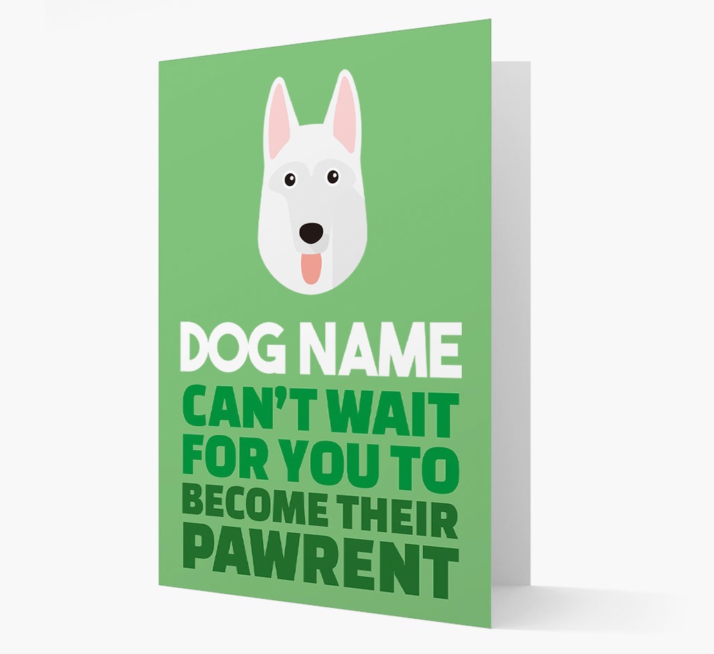 'Happy Anniversary Future Dog Parent' Card with {breedFullName} Icon