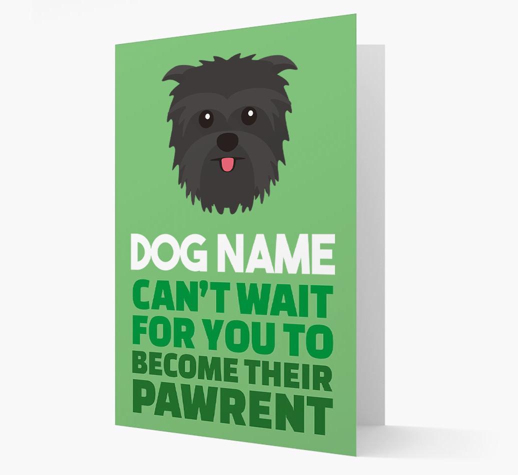 'Happy Anniversary Future Dog Parent' Card with {breedFullName} Icon