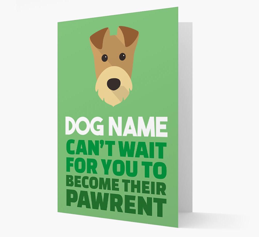 'Happy Anniversary Future Dog Parent' Card with {breedFullName} Icon