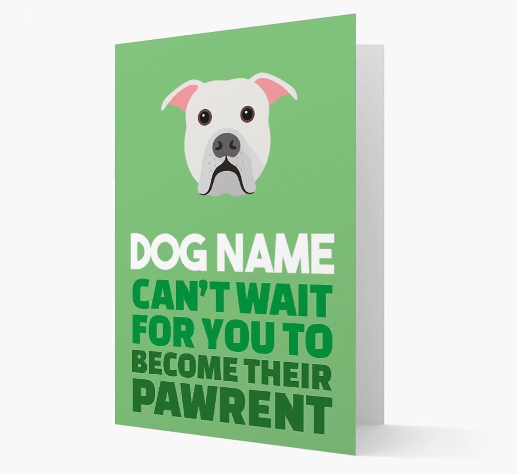 'Happy Anniversary Future Dog Parent' Card with {breedFullName} Icon