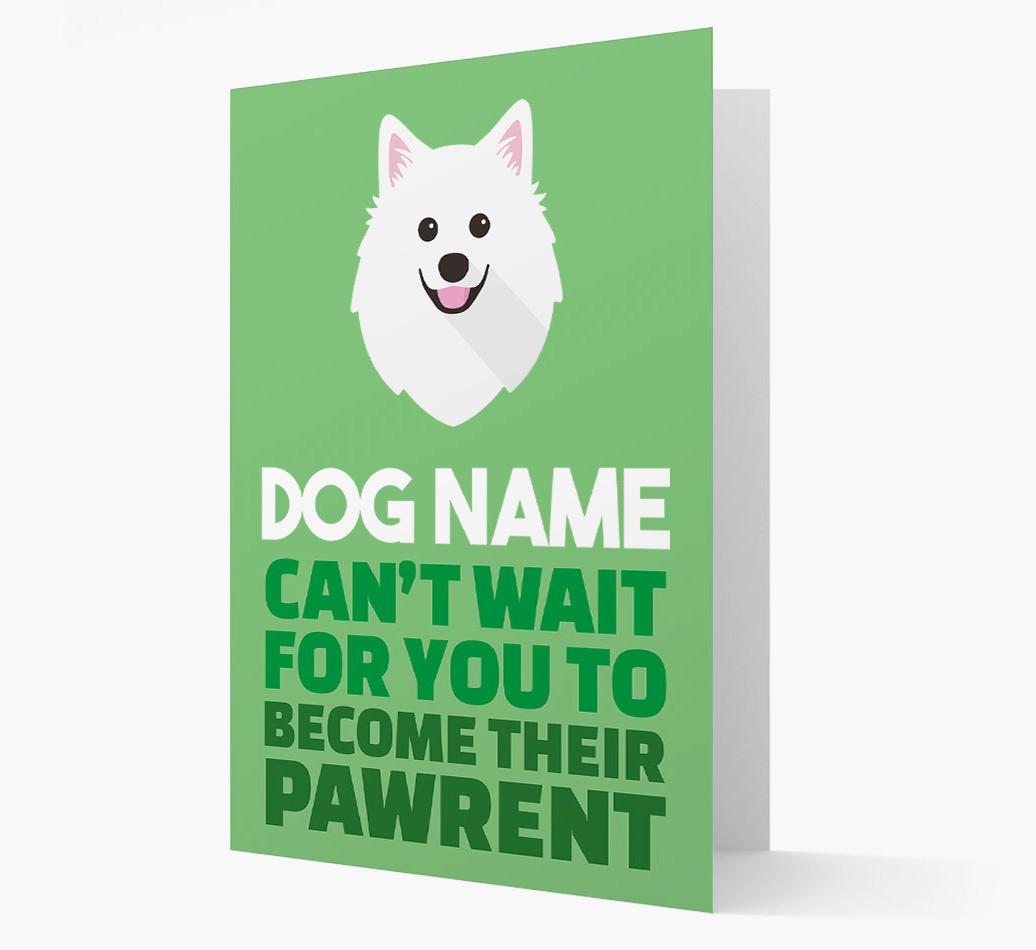 'Happy Anniversary Future Dog Parent' Card with {breedFullName} Icon