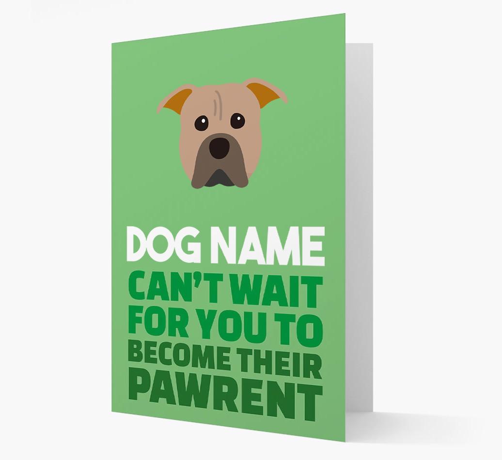 'Happy Anniversary Future Dog Parent' Card with {breedFullName} Icon