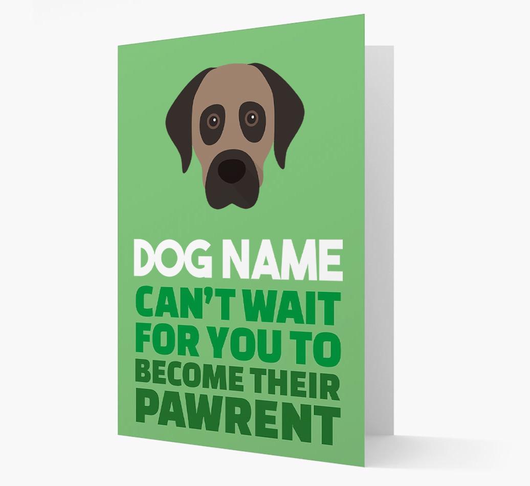 'Happy Anniversary Future Dog Parent' Card with {breedFullName} Icon