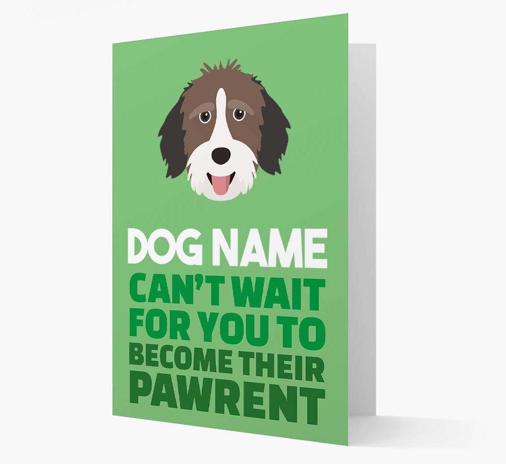 'Happy Anniversary Future Dog Parent' Card with {breedFullName} Icon