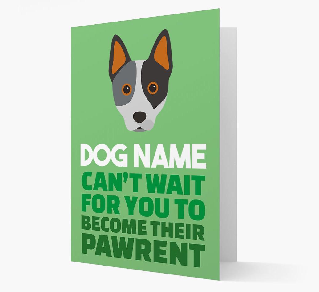 'Happy Anniversary Future Dog Parent' Card with {breedFullName} Icon