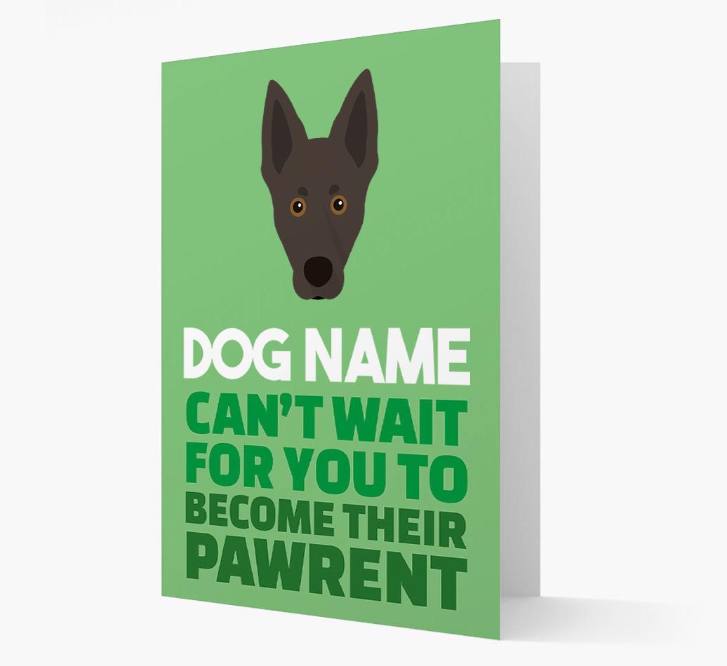 'Happy Anniversary Future Dog Parent' Card with {breedFullName} Icon