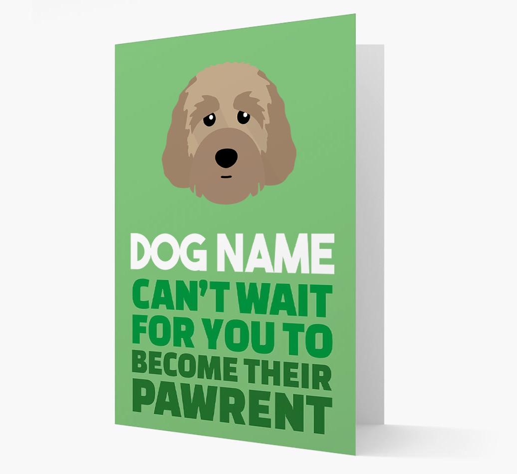 'Happy Anniversary Future Dog Parent' Card with {breedFullName} Icon