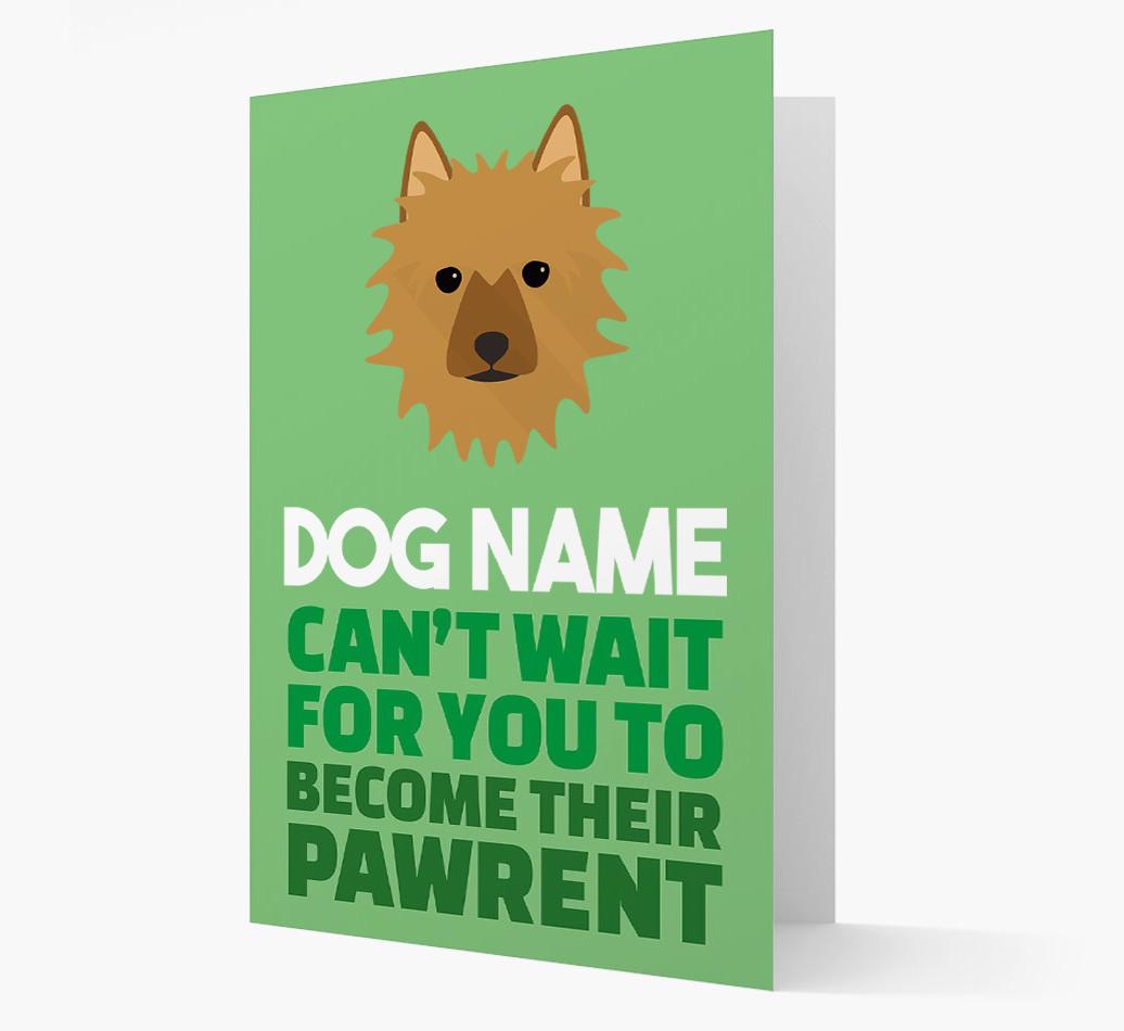 'Happy Anniversary Future Dog Parent' Card with {breedFullName} Icon
