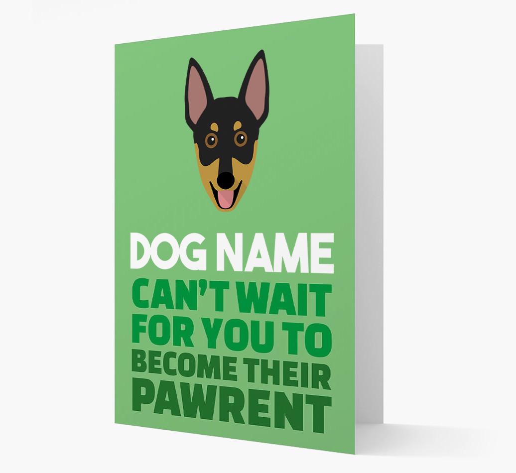 'Happy Anniversary Future Dog Parent' Card with {breedFullName} Icon
