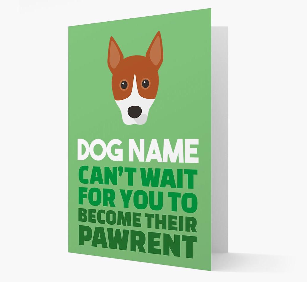 'Happy Anniversary Future Dog Parent' Card with {breedFullName} Icon