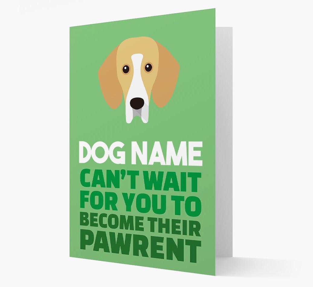 'Happy Anniversary Future Dog Parent' Card with {breedFullName} Icon