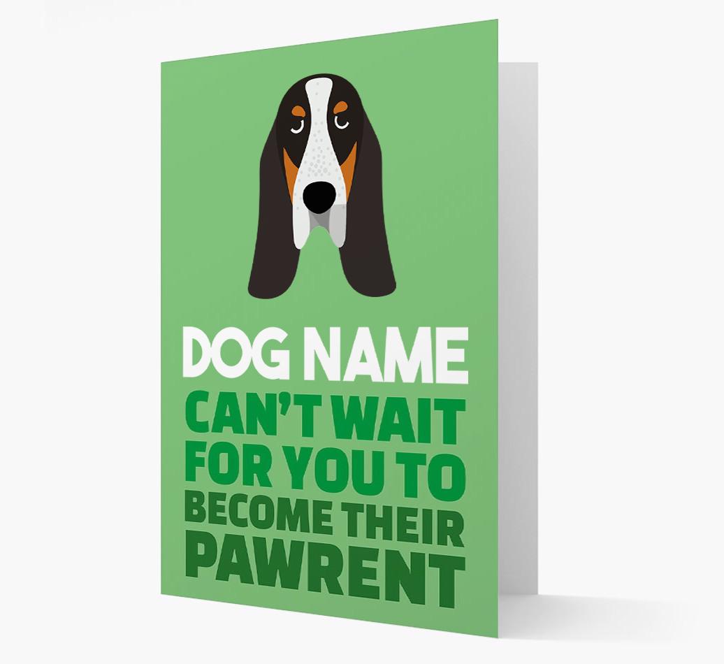 'Happy Anniversary Future Dog Parent' Card with {breedFullName} Icon