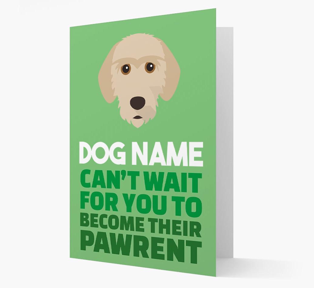 'Happy Anniversary Future Dog Parent' Card with {breedFullName} Icon