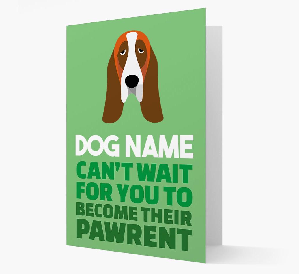 'Happy Anniversary Future Dog Parent' Card with {breedFullName} Icon