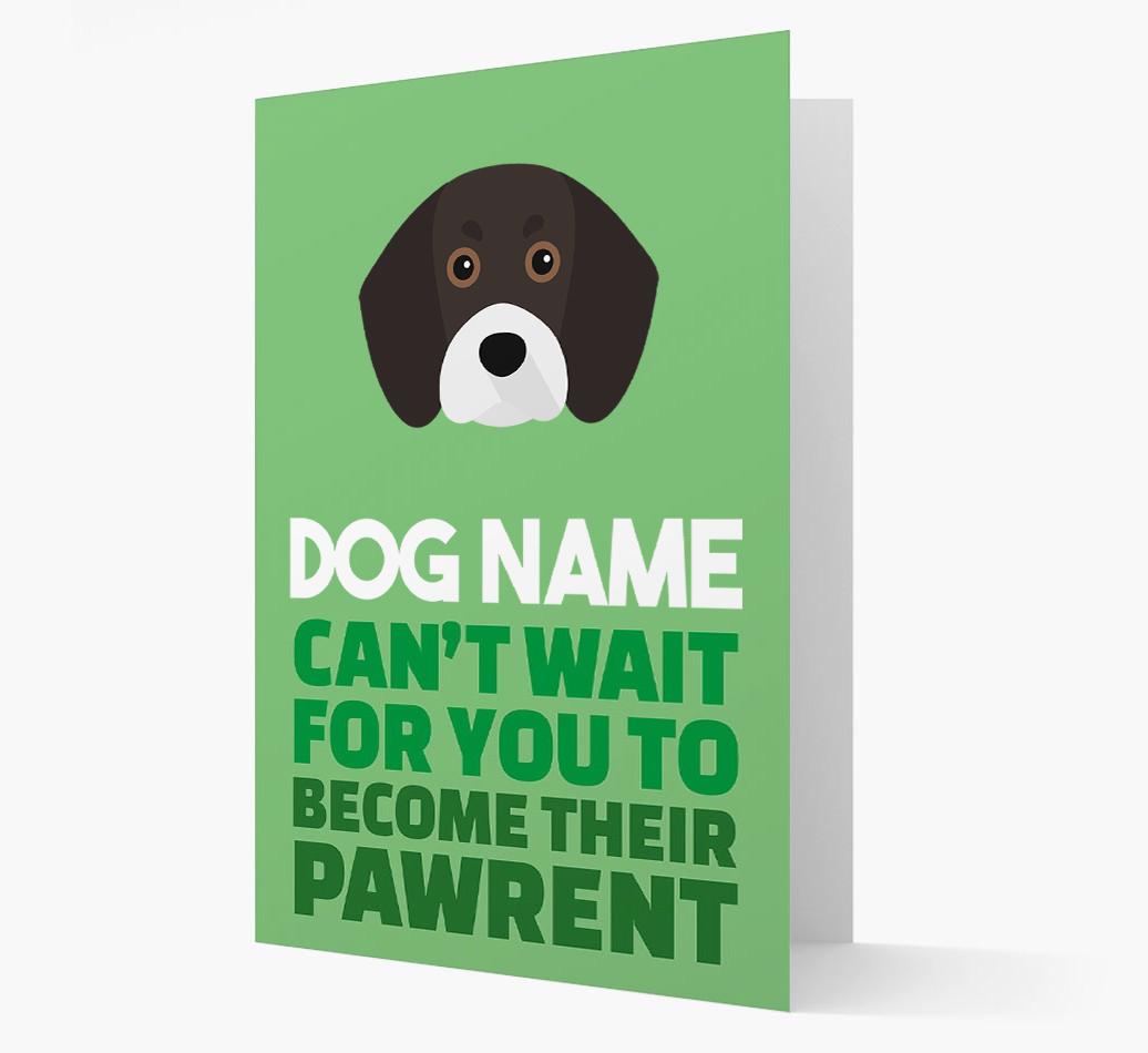 'Happy Anniversary Future Dog Parent' Card with {breedFullName} Icon