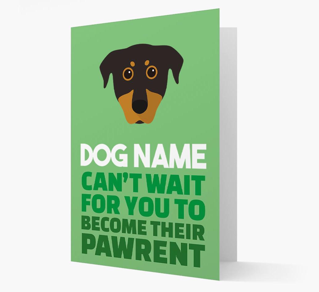'Happy Anniversary Future Dog Parent' Card with {breedFullName} Icon