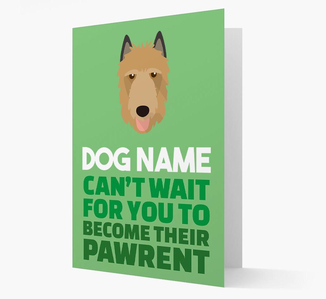 'Happy Anniversary Future Dog Parent' Card with {breedFullName} Icon