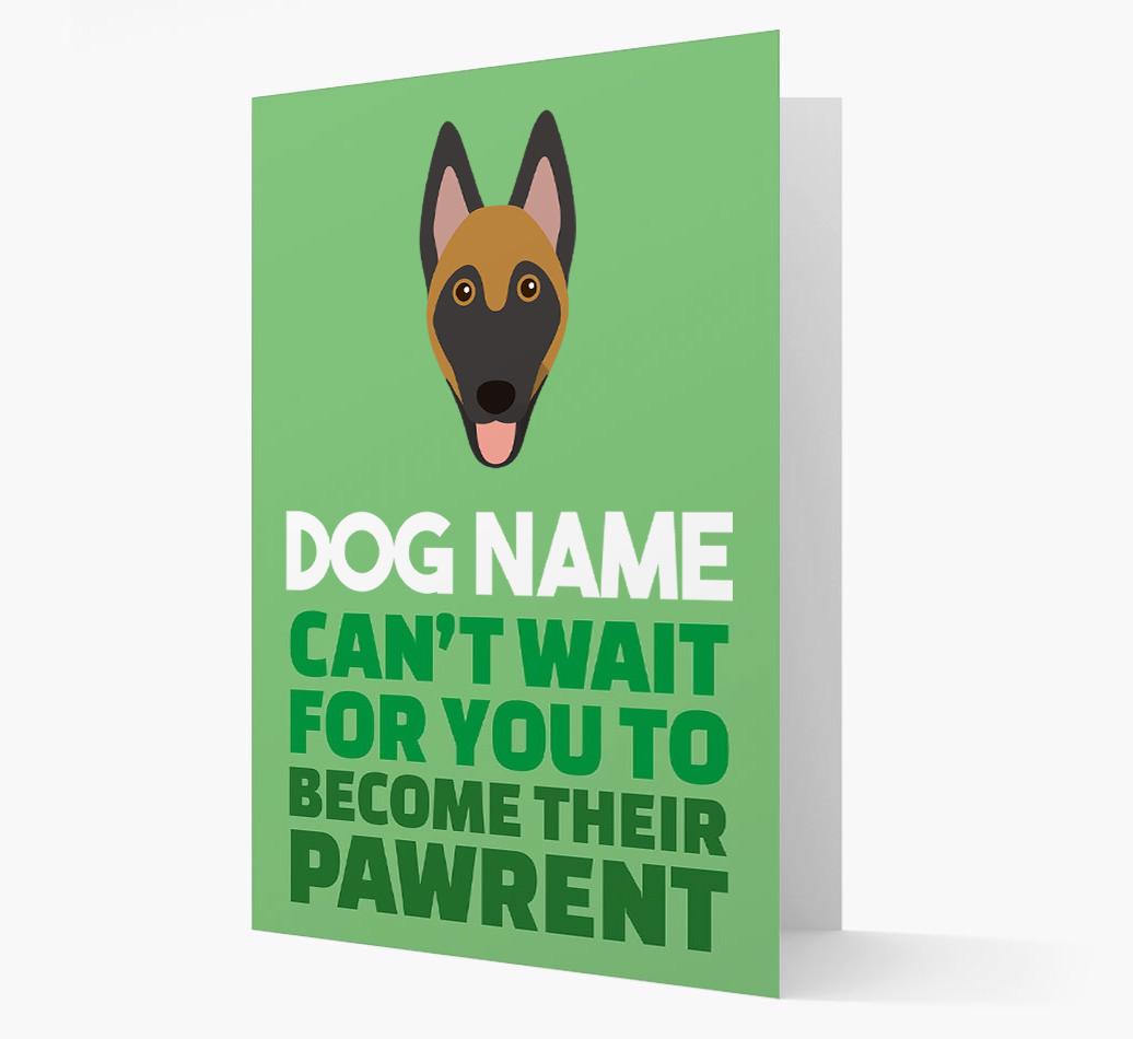 'Happy Anniversary Future Dog Parent' Card with {breedFullName} Icon