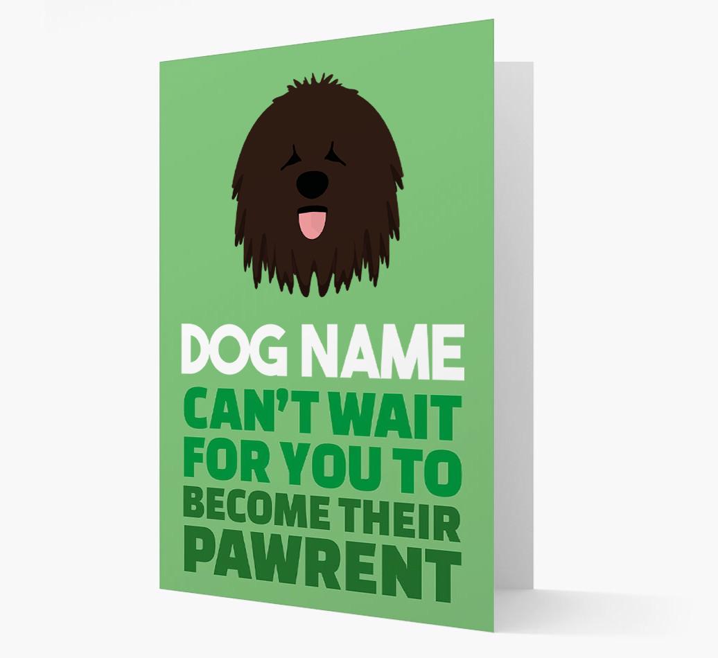 'Happy Anniversary Future Dog Parent' Card with {breedFullName} Icon