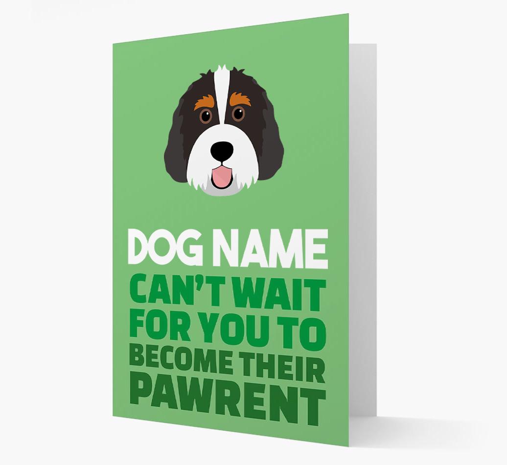 'Happy Anniversary Future Dog Parent' Card with {breedFullName} Icon
