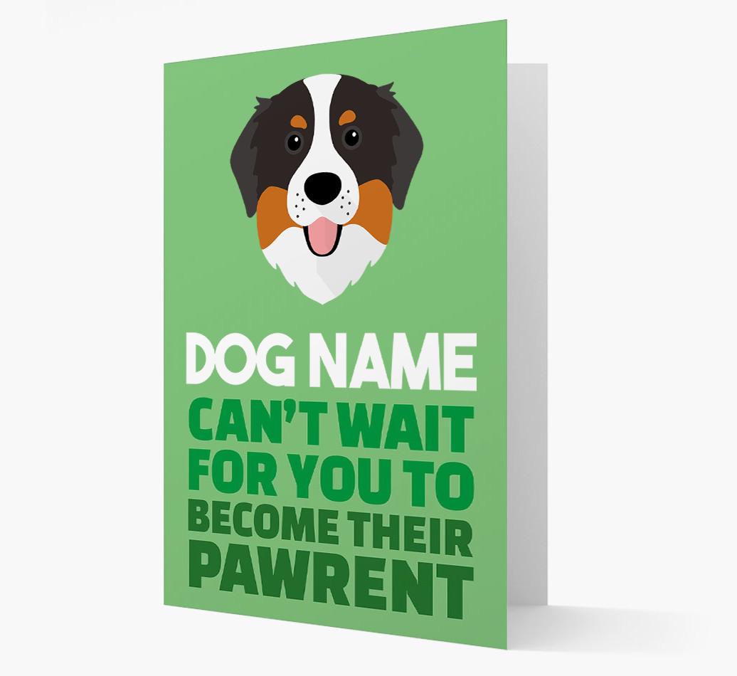 'Happy Anniversary Future Dog Parent' Card with {breedFullName} Icon