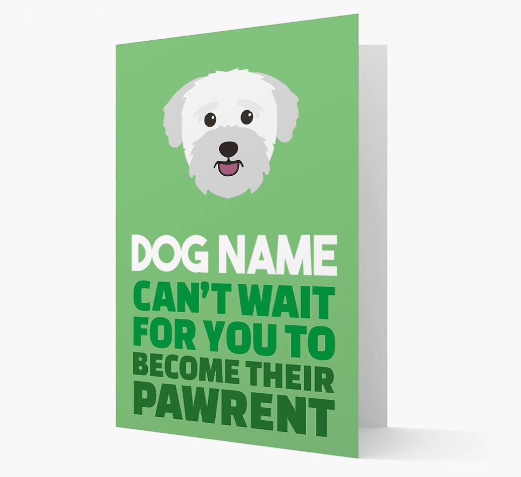 'Happy Anniversary Future Dog Parent' Card with {breedFullName} Icon