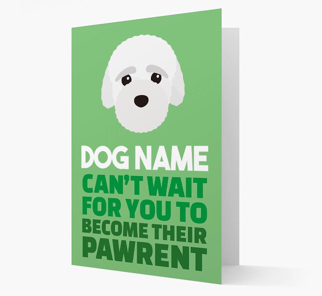 'Happy Anniversary Future Dog Parent' Card with {breedFullName} Icon