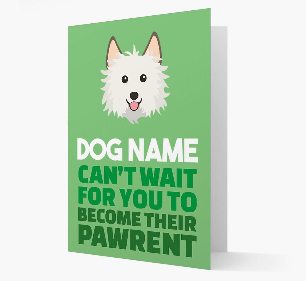 'Happy Anniversary Future Dog Parent' Card with {breedFullName} Icon
