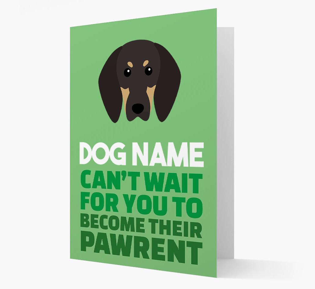 'Happy Anniversary Future Dog Parent' Card with {breedFullName} Icon