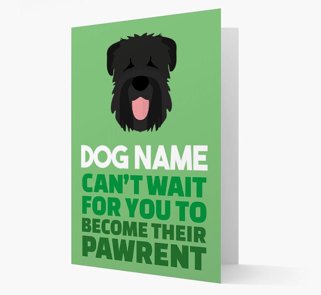 'Happy Anniversary Future Dog Parent' Card with {breedFullName} Icon