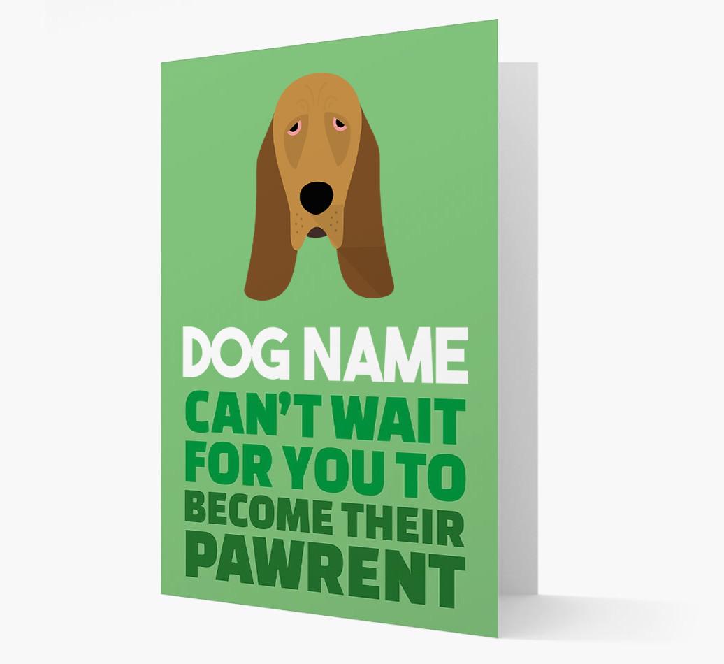 'Happy Anniversary Future Dog Parent' Card with {breedFullName} Icon