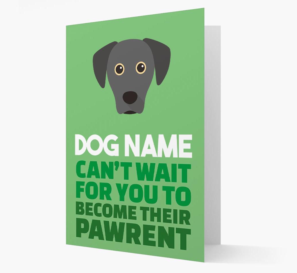 'Happy Anniversary Future Dog Parent' Card with {breedFullName} Icon
