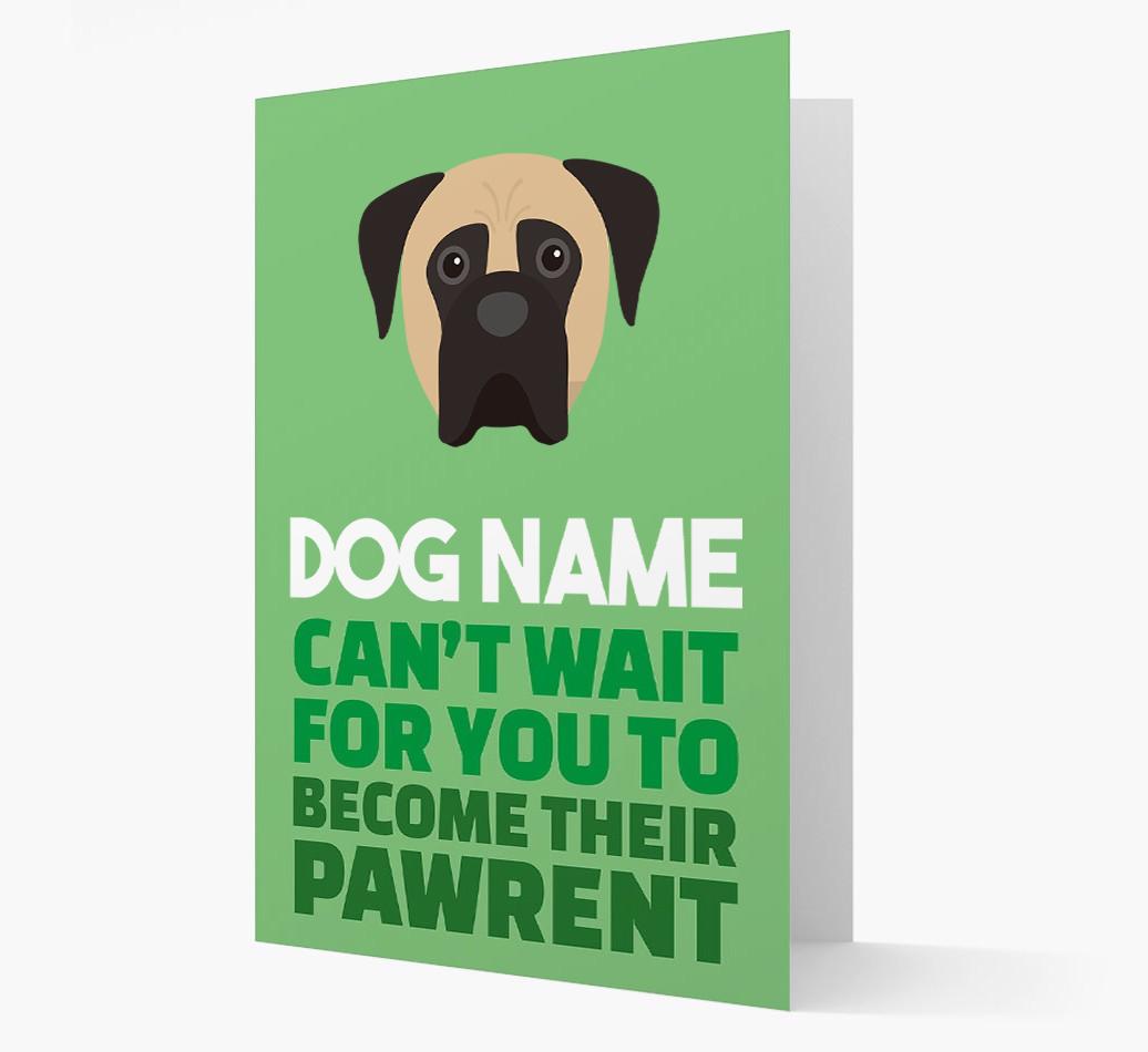 'Happy Anniversary Future Dog Parent' Card with {breedFullName} Icon