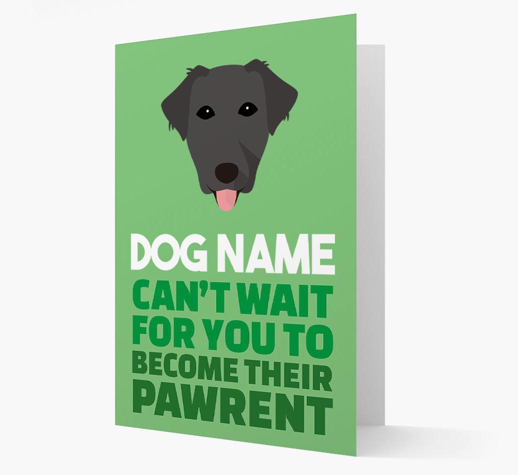 'Happy Anniversary Future Dog Parent' Card with {breedFullName} Icon