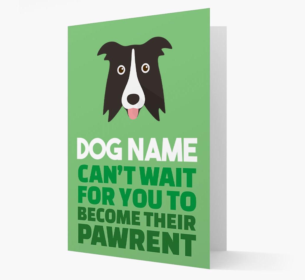 'Happy Anniversary Future Dog Parent' Card with {breedFullName} Icon