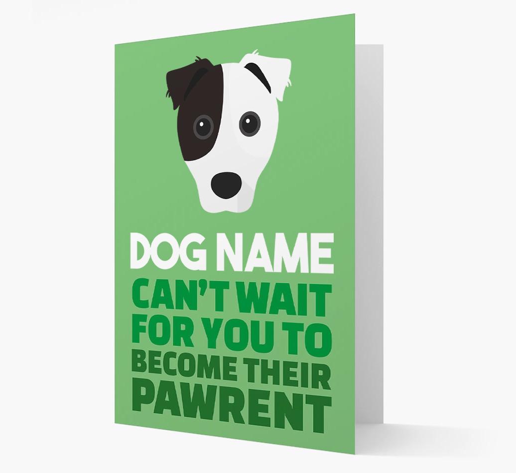 'Happy Anniversary Future Dog Parent' Card with {breedFullName} Icon