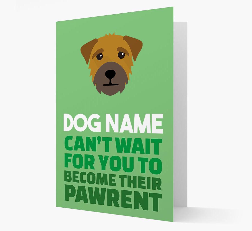 'Happy Anniversary Future Dog Parent' Card with {breedFullName} Icon