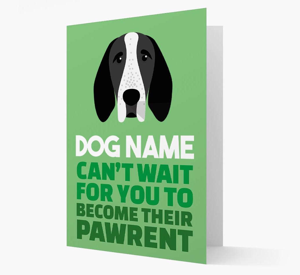 'Happy Anniversary Future Dog Parent' Card with {breedFullName} Icon