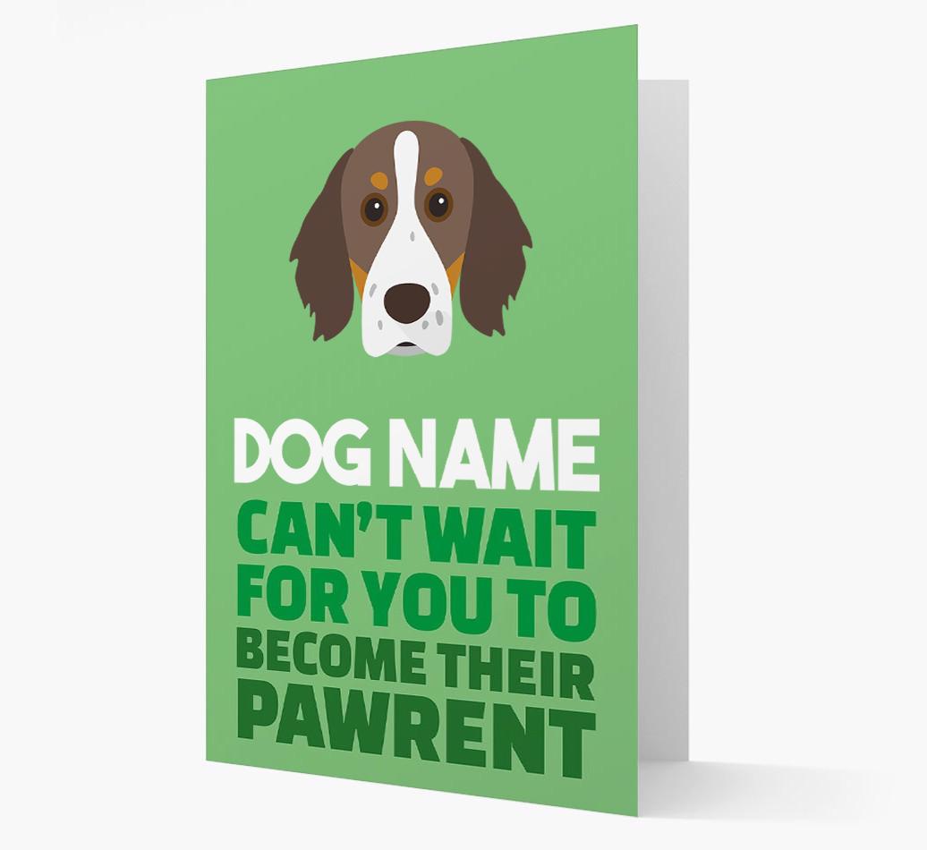 'Happy Anniversary Future Dog Parent' Card with {breedFullName} Icon